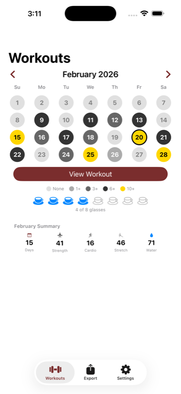Water tracker